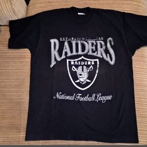 Vintage Black Los Angeles Raiders NFL T-Shirt Size Xl
